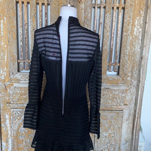 Parker Topanga High Neck Long Sleeve Fitted dress - Picture 11 of 16